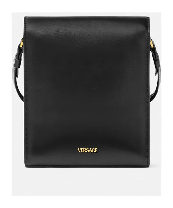 Versace Medusa Biggie Foldover Top Crossbody Bag