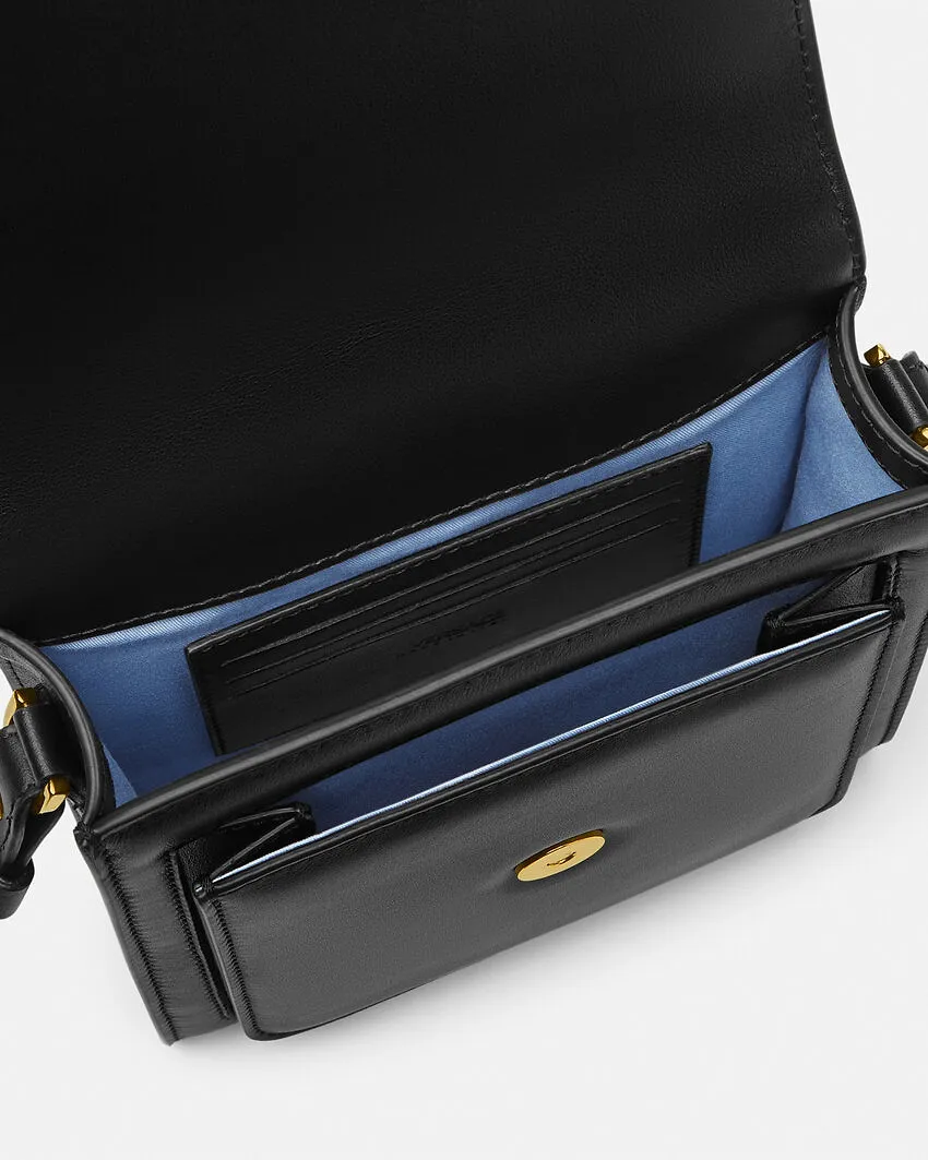 Versace Medusa Biggie Foldover Top Crossbody Bag