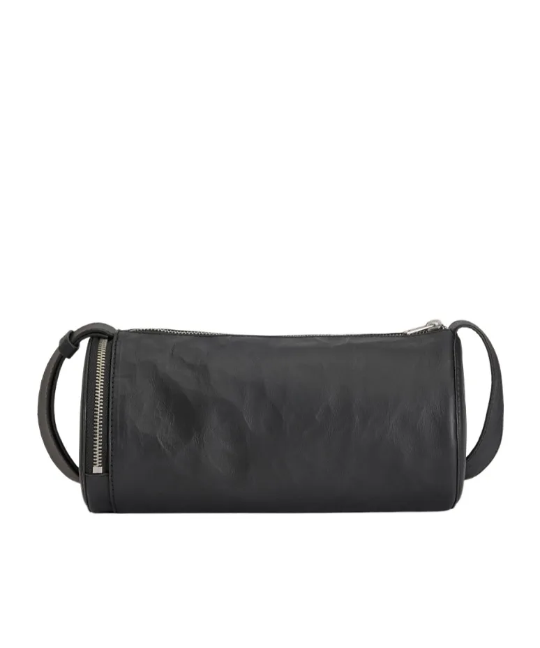 Y-3 Leather Barrel Bag