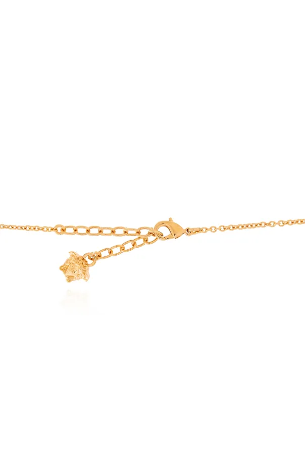 Versace Medusa Pendant Embellished Necklace