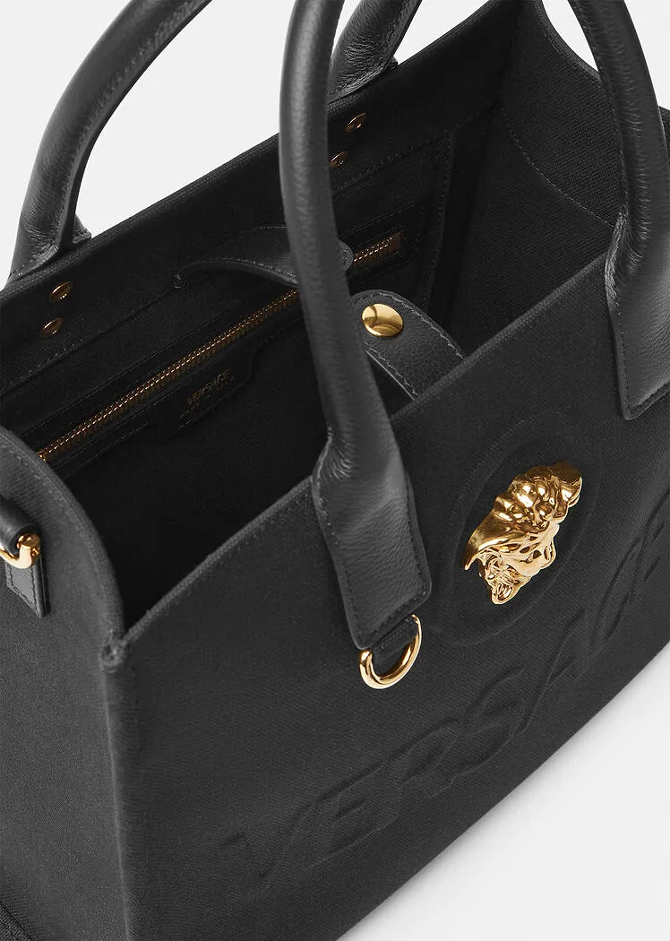 Medusa Logo Embossed Tote Bag