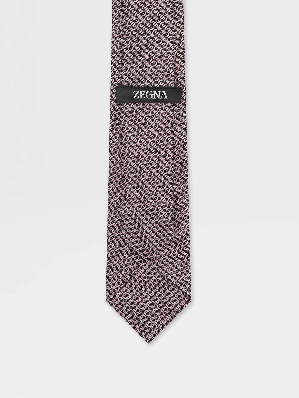 Zegna Geometric-Patterned Jacquard Tie