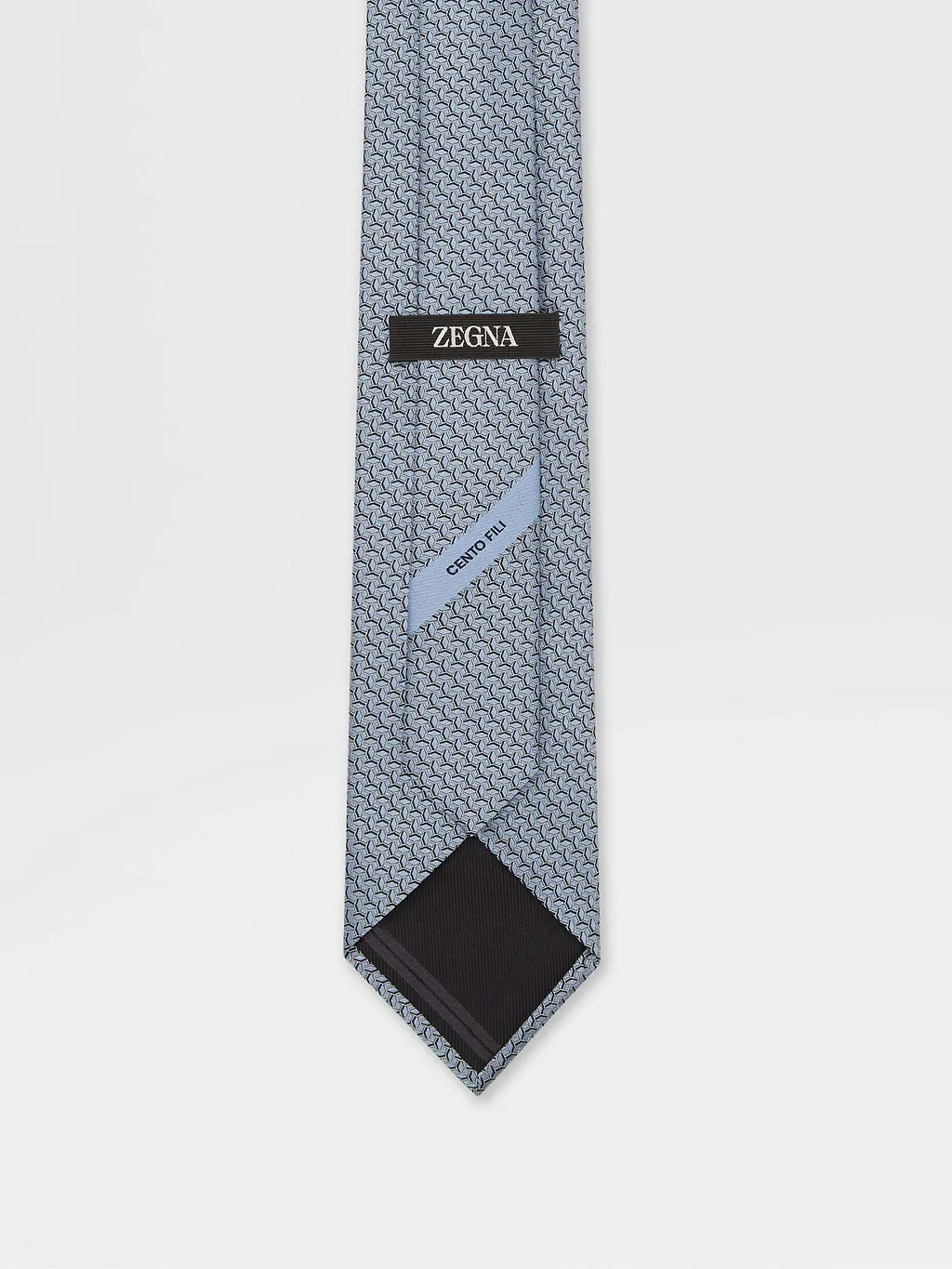 Zegna Geometric-Patterned Jacquard Tie