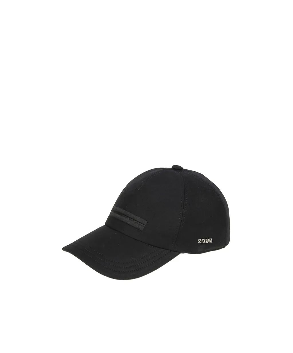 Zegna Logo Embroidered Baseball Cap