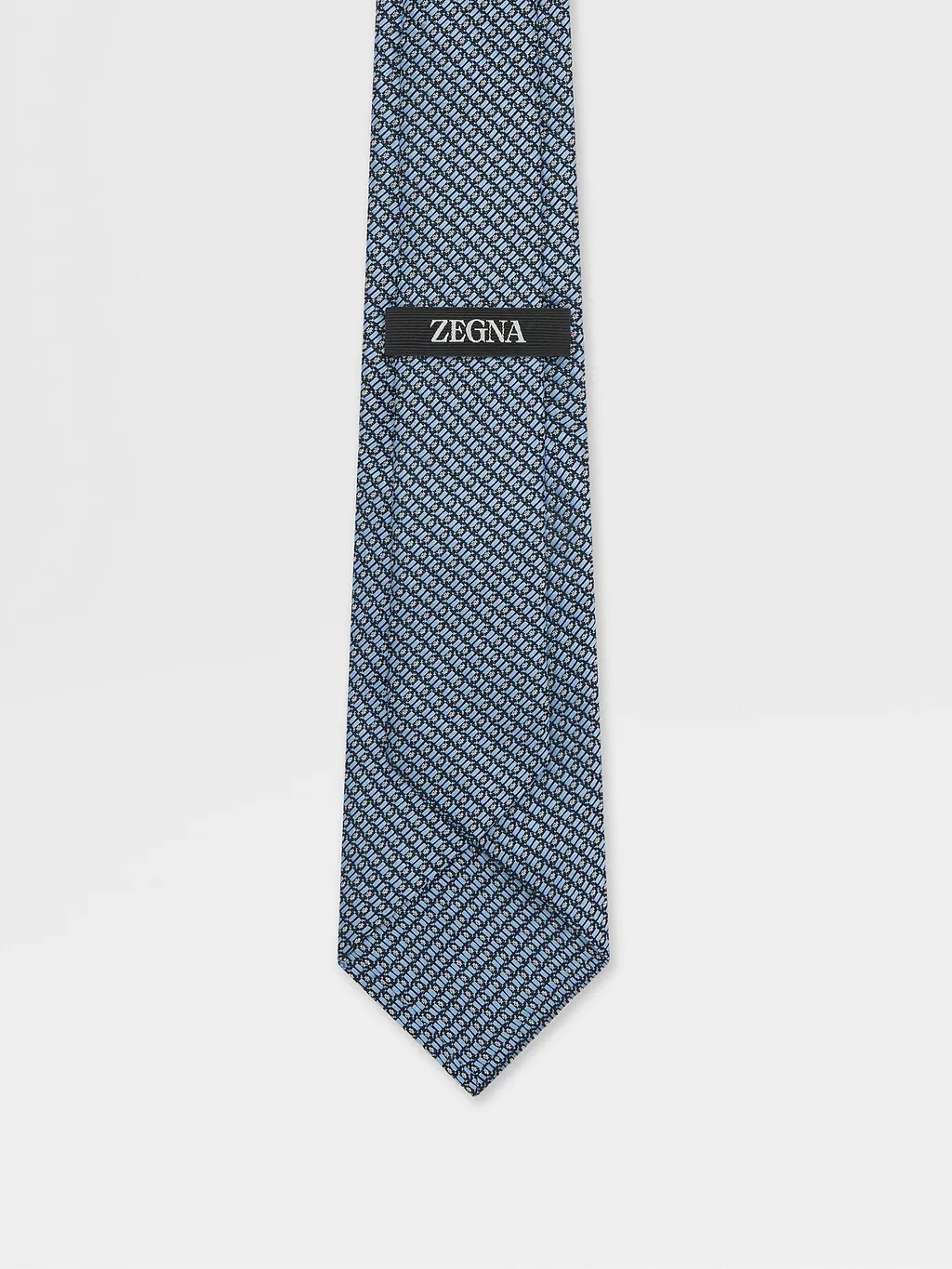 Zegna Geometric-Patterned Jacquard Tie