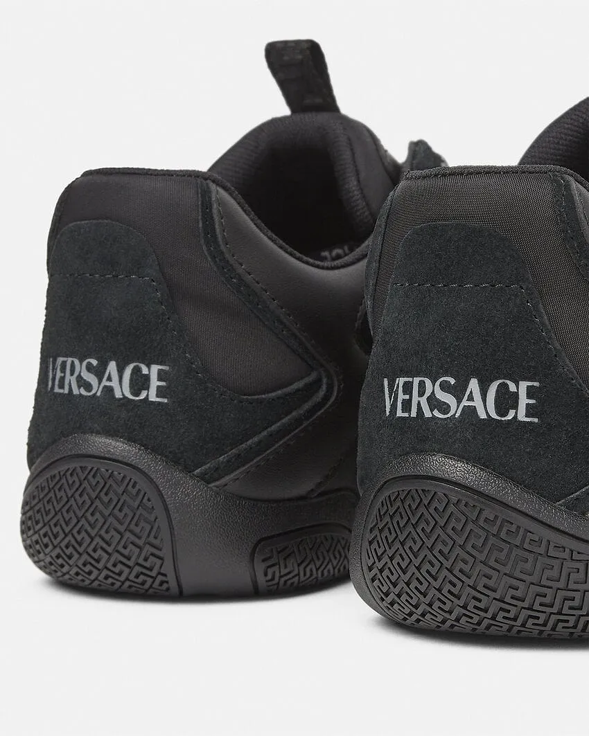 Versace Galaxia Panelled Lace-Up Sneakers