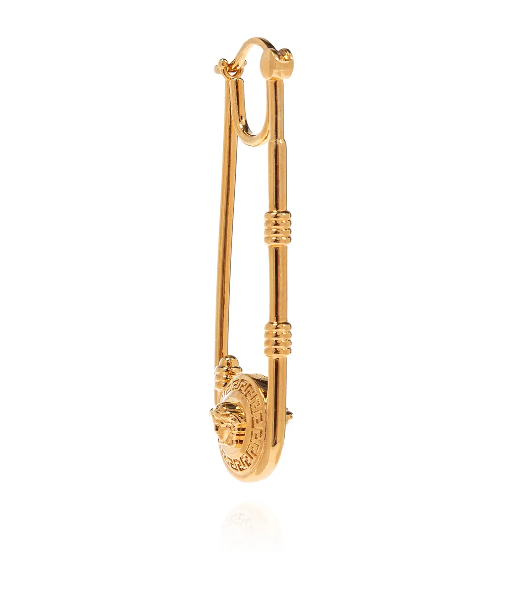 Versace Safety Pin Shaped Earrings
