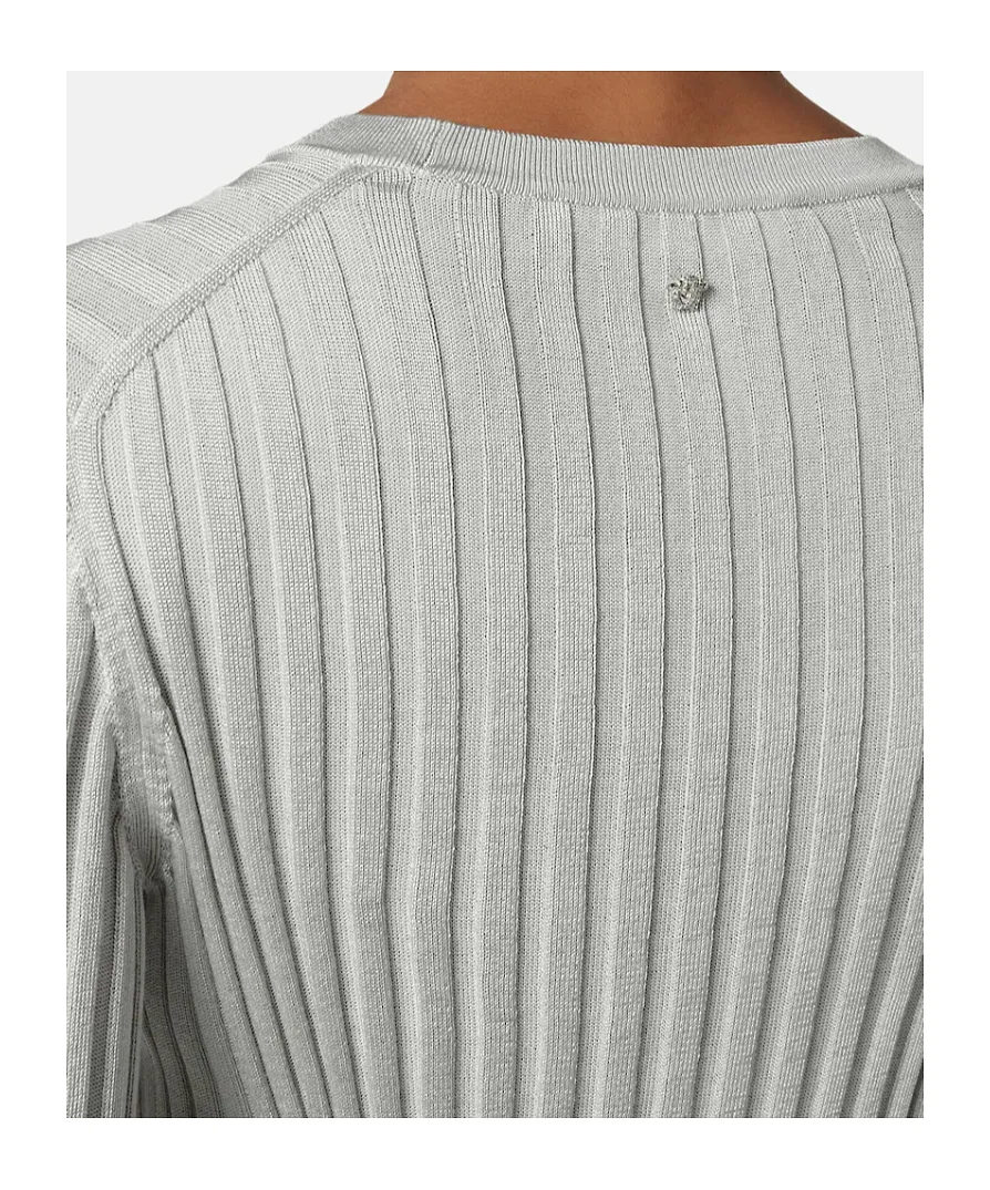 Versace Ribbed Knit Crewneck Top