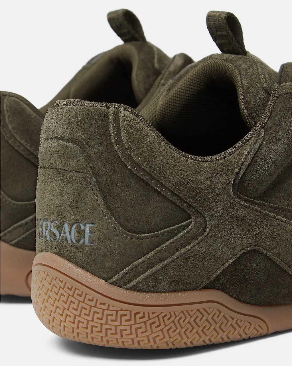 Versace Round-Toe Lace-Up Sneakers