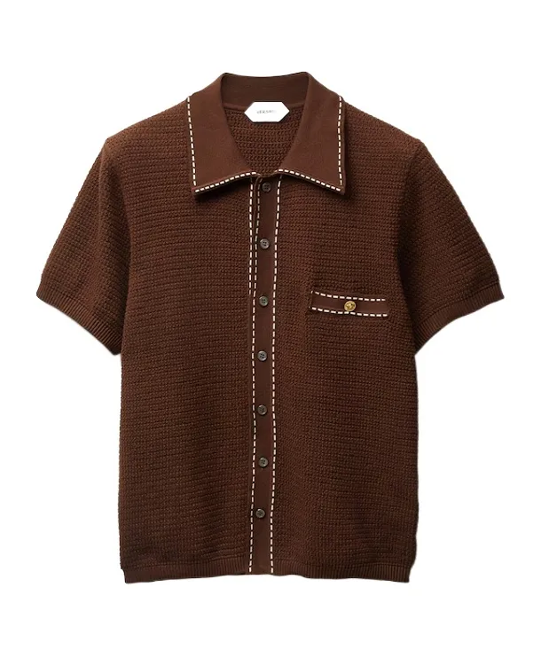 Versace Short-Sleeved Knitted Shirt