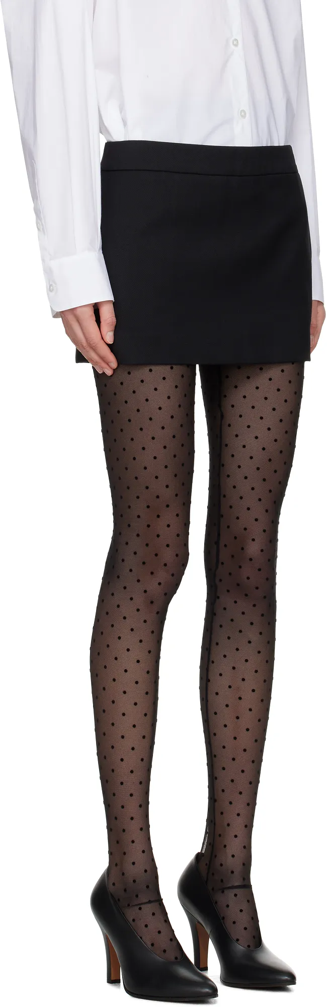 Low-Rise Wool Miniskirt