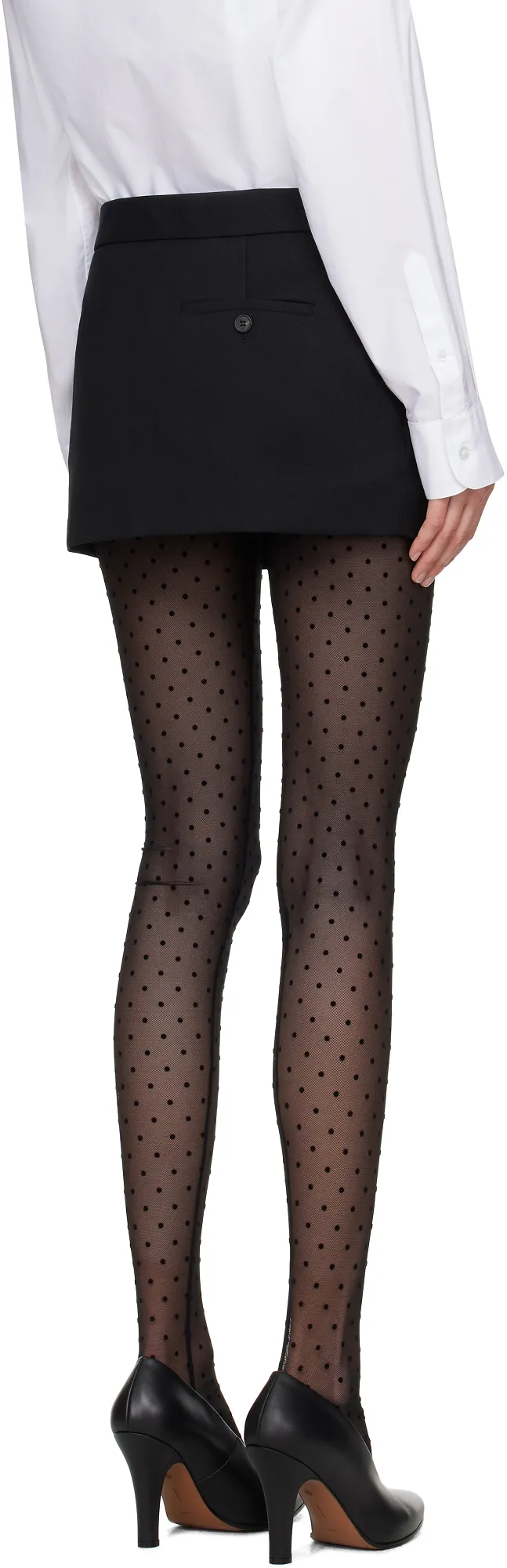 Low-Rise Wool Miniskirt