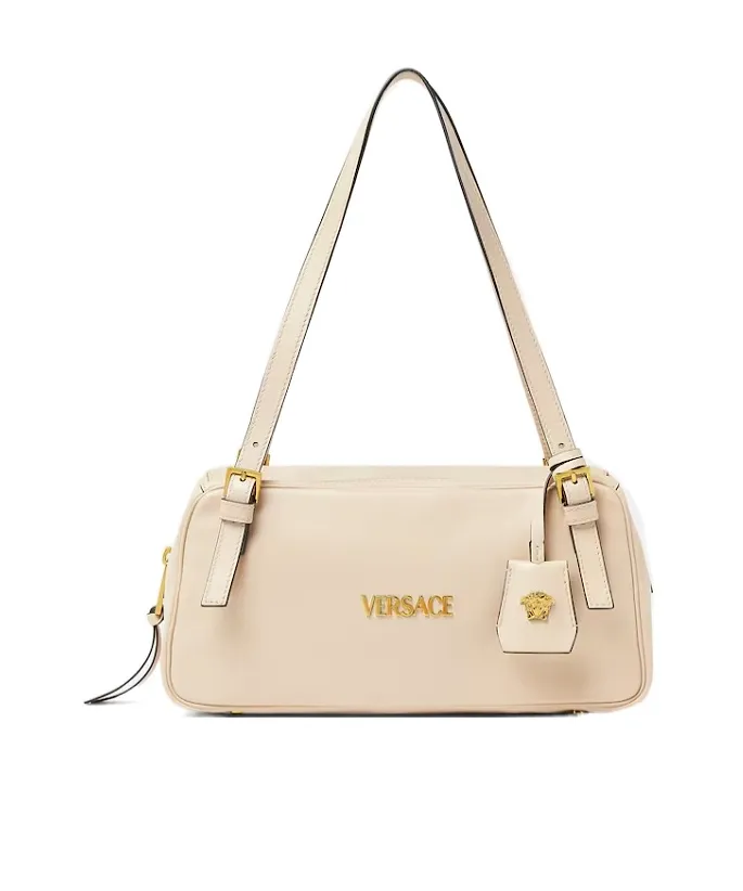 Versace Tag Logo Shoulder Bag