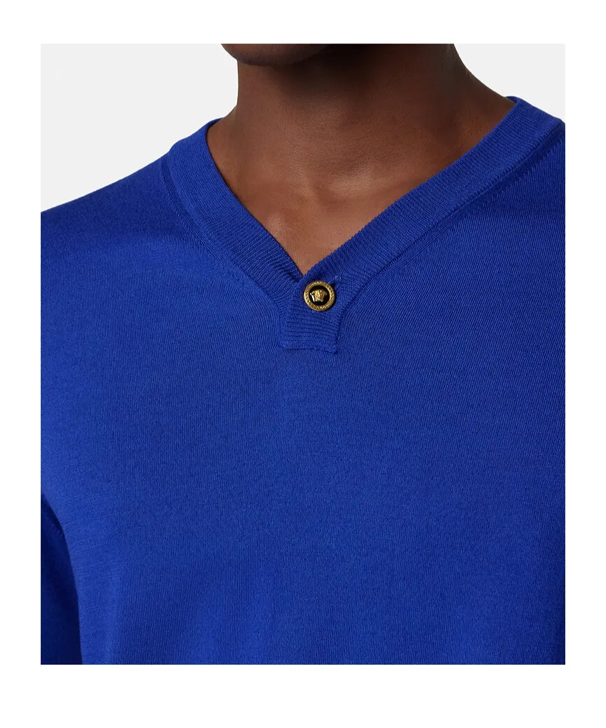 Versace V-Neck Knitted Jumper