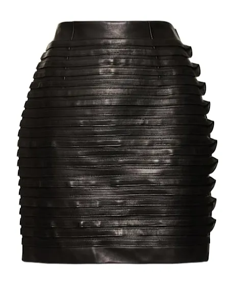 Zippered Mini Skirt