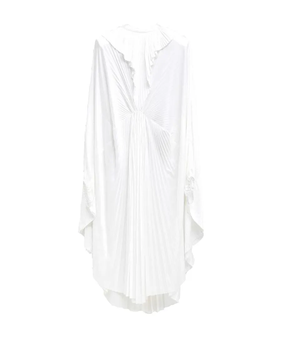 Pleated Medium-Length Dress