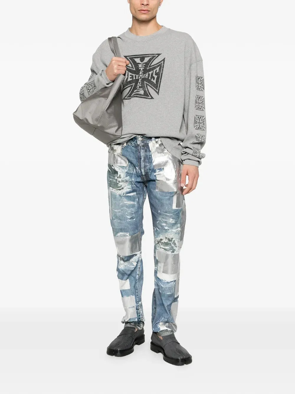 Biker Long-Sleeve Sweatshirt