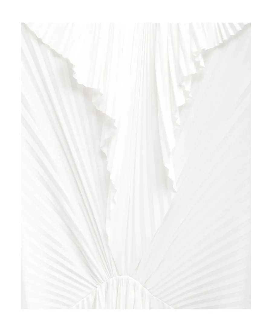 Pleated Medium-Length Dress
