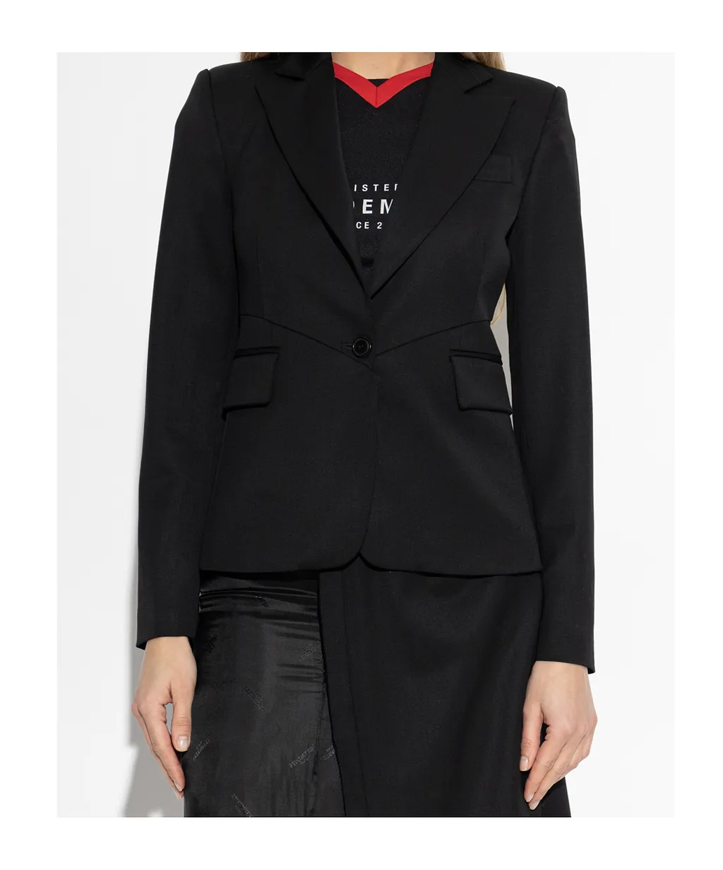 Button Wool Blazer