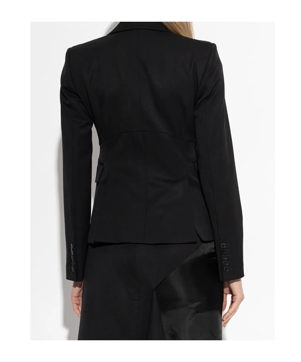 Button Wool Blazer