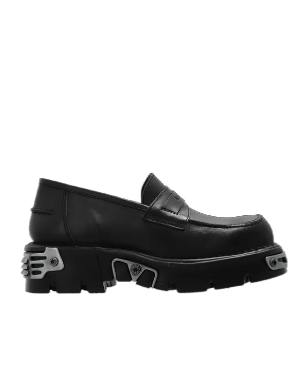 Logo-Embossed Leather Loafers