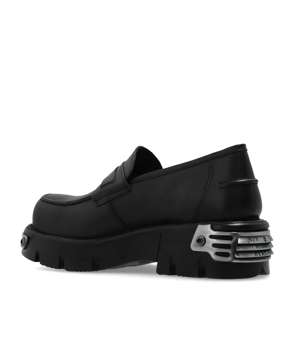 Logo-Embossed Leather Loafers