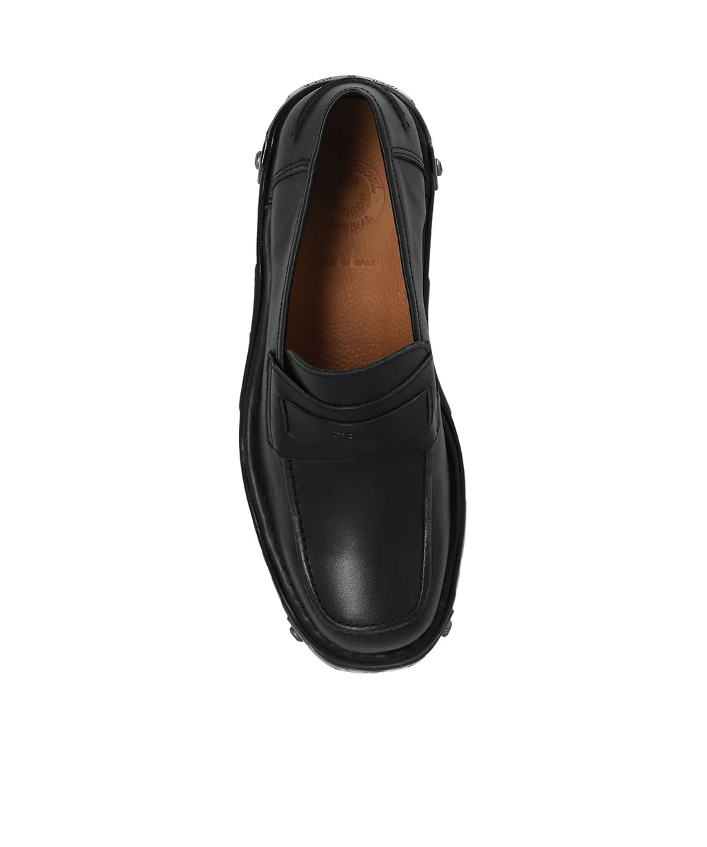 Logo-Embossed Leather Loafers
