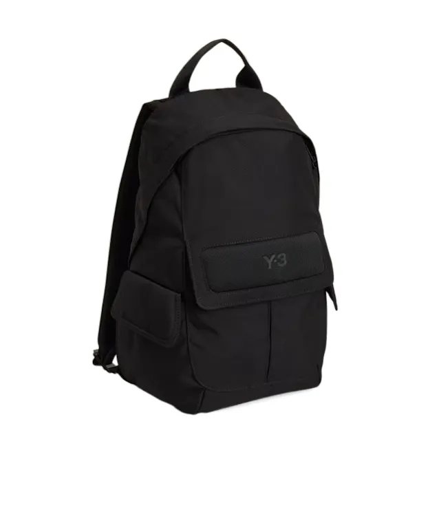 Y-3 Logo Pocket Canvas Backpack