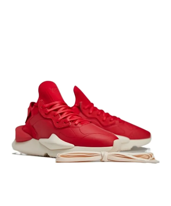 Y-3 Logo Embossed Lace-Up Sneakers
