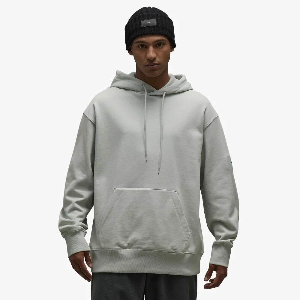 Y-3 Logo Patch Drawstring Hoodie