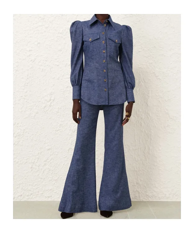 Belt-Loop Bell Bottoms