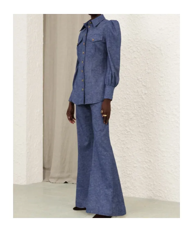 Belt-Loop Bell Bottoms