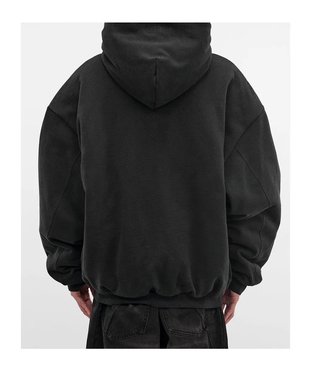 Vetements Zip-Up Drawstring Hoodie