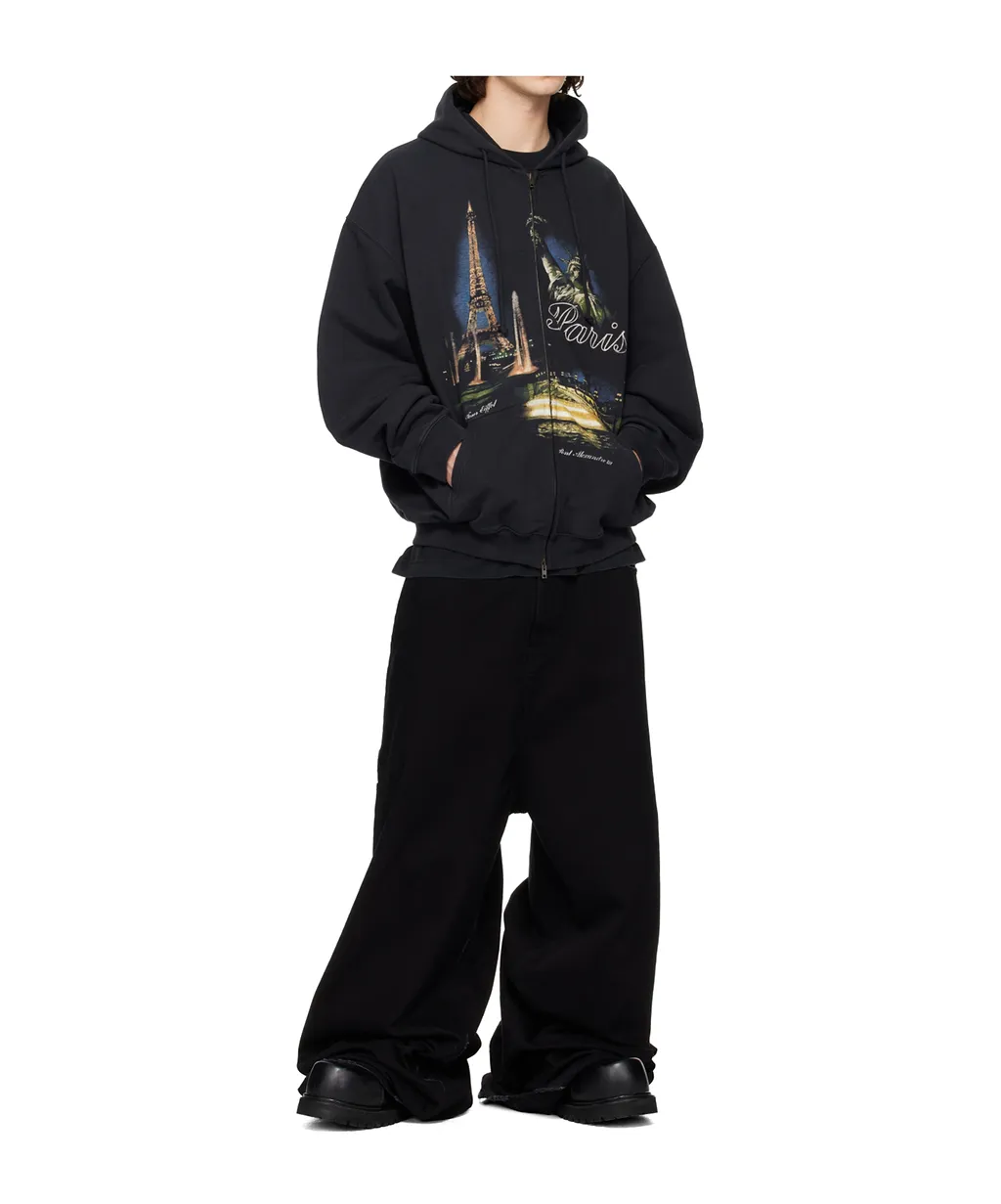 Paris Tourist Zip-Up Hoodie