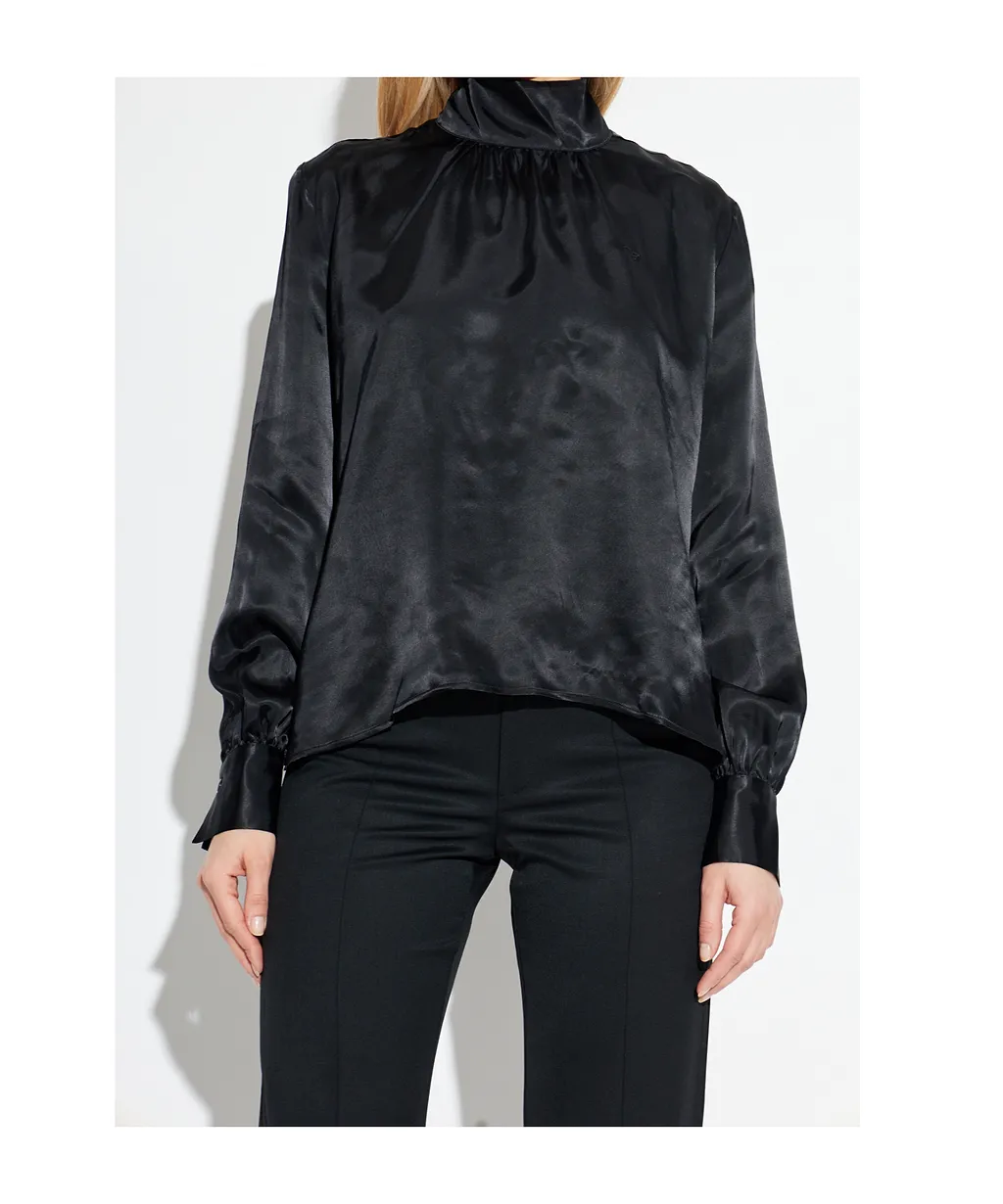 Vetements High-Neck Open-Back Top