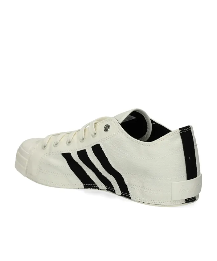 Y-3 Nizza Lo Round Toe Lace-Up Sneakers