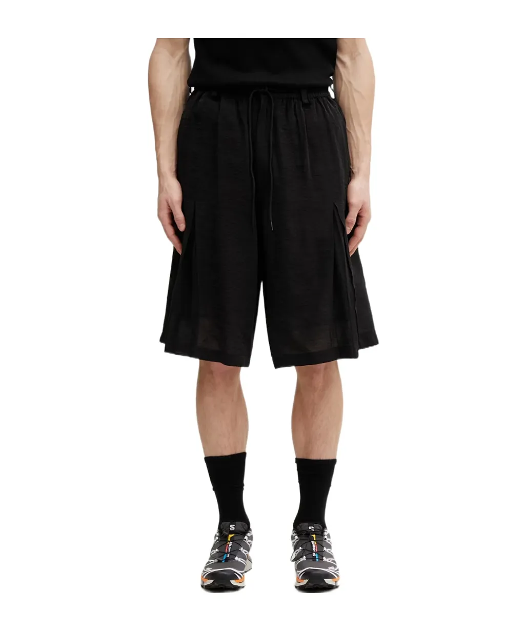 Y-3 Oversized Pleated Shorts