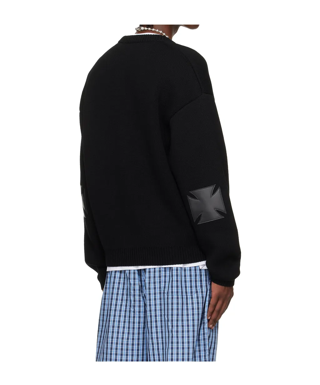 Vetements Crosses Knitted Cardigan