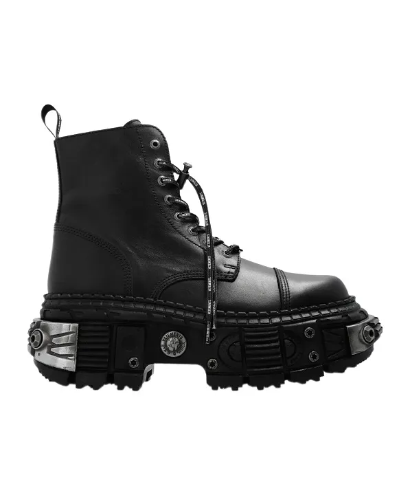 X New Rock Destroyer Leather Boots