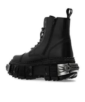 X New Rock Destroyer Leather Boots