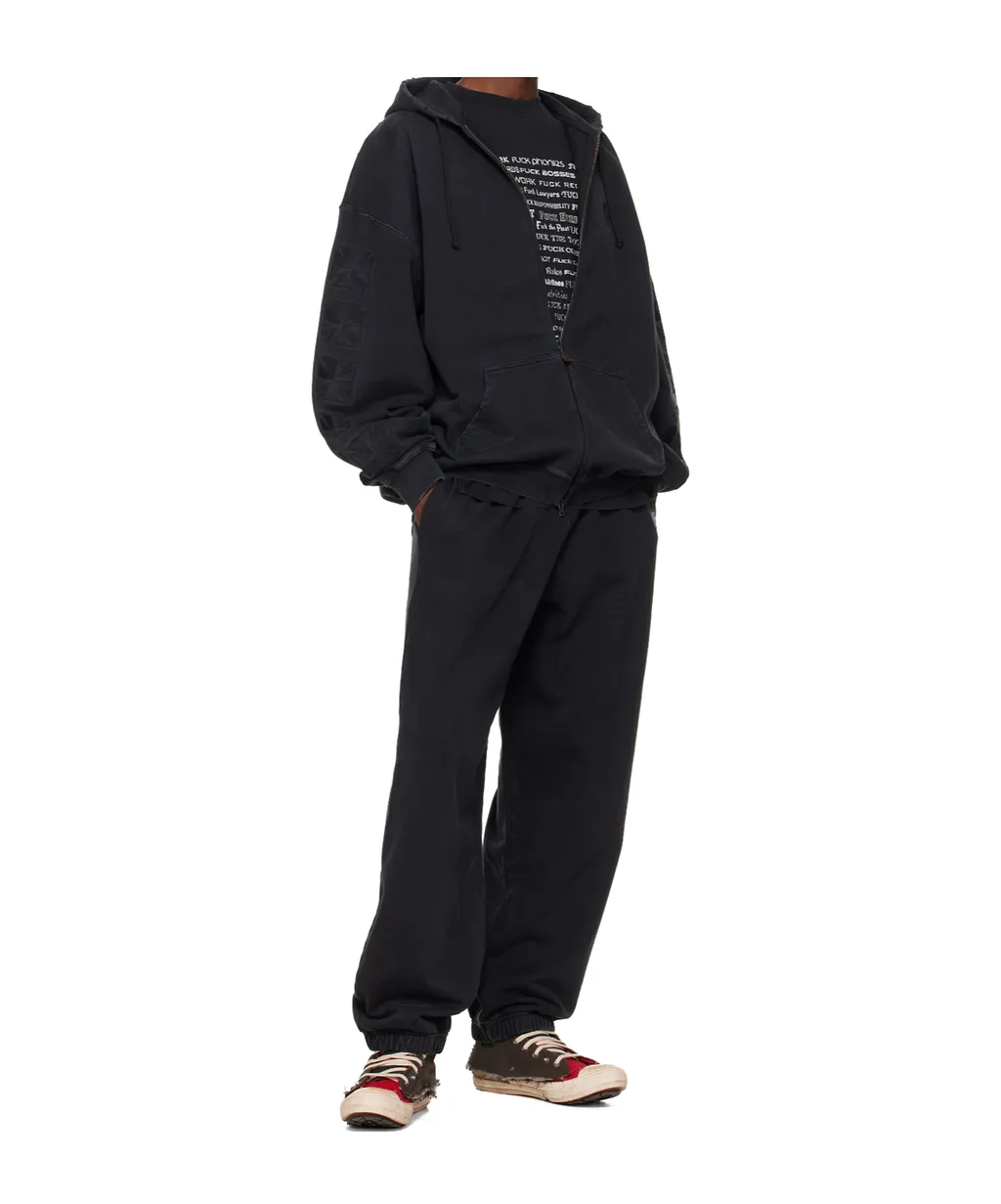 Logo Embroidered Zip-Up Jacket