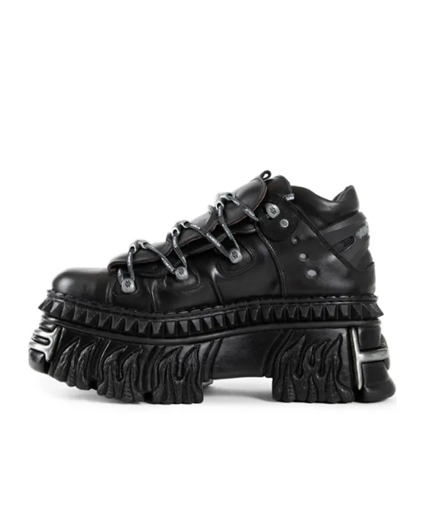X New Rock Leather Sneakers