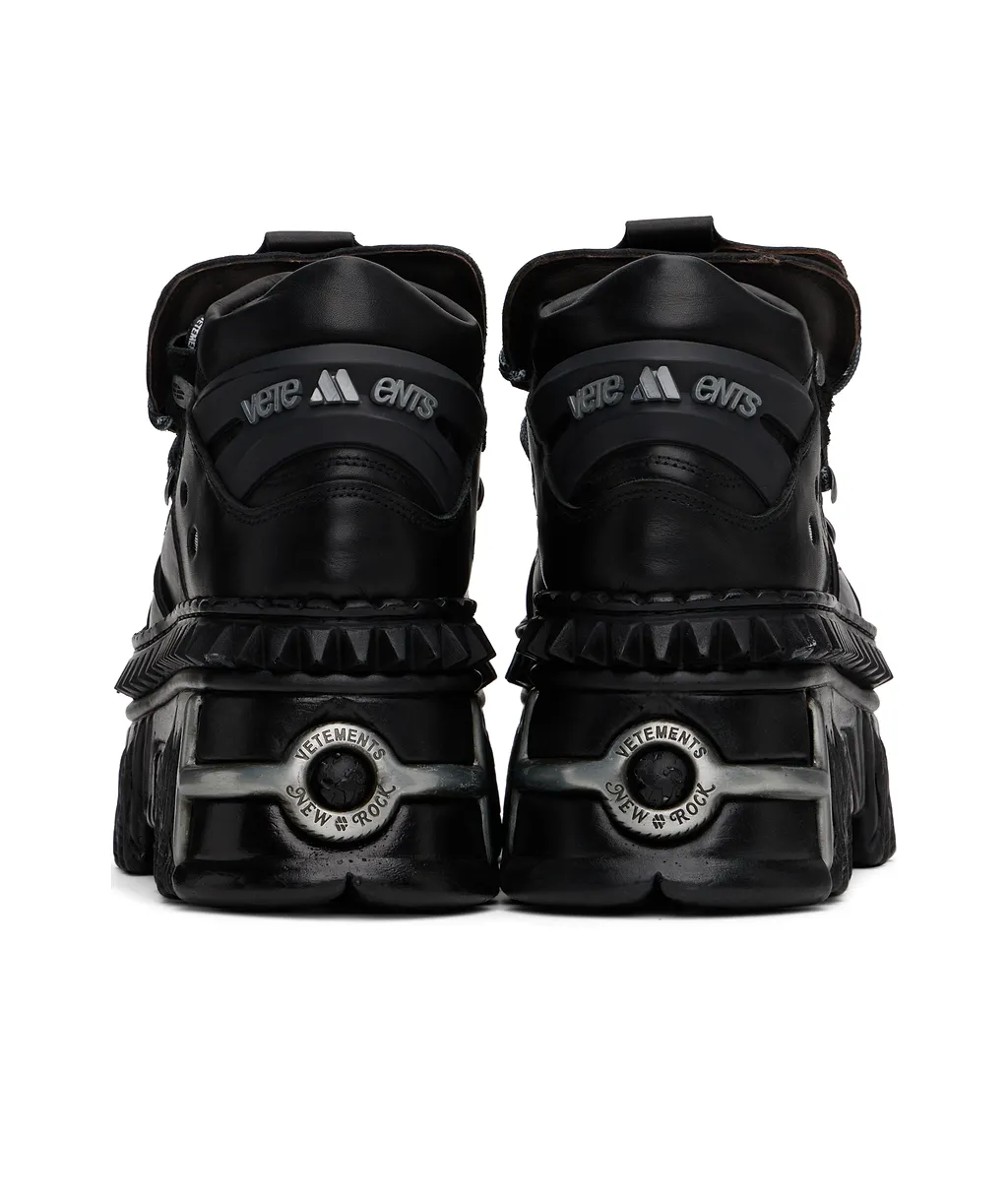 X New Rock Leather Sneakers
