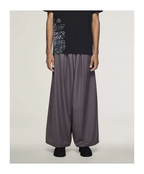 Pinstripe Drawstring Trousers
