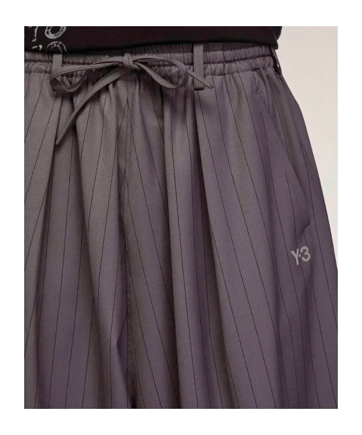 Pinstripe Drawstring Trousers