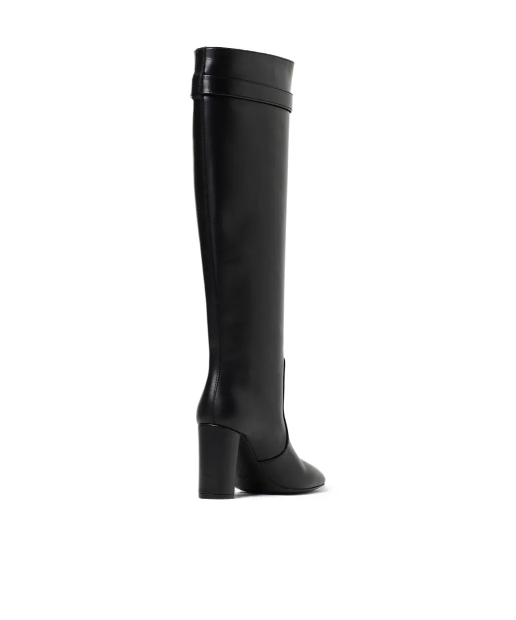 Round-Toe Knee-High Boots