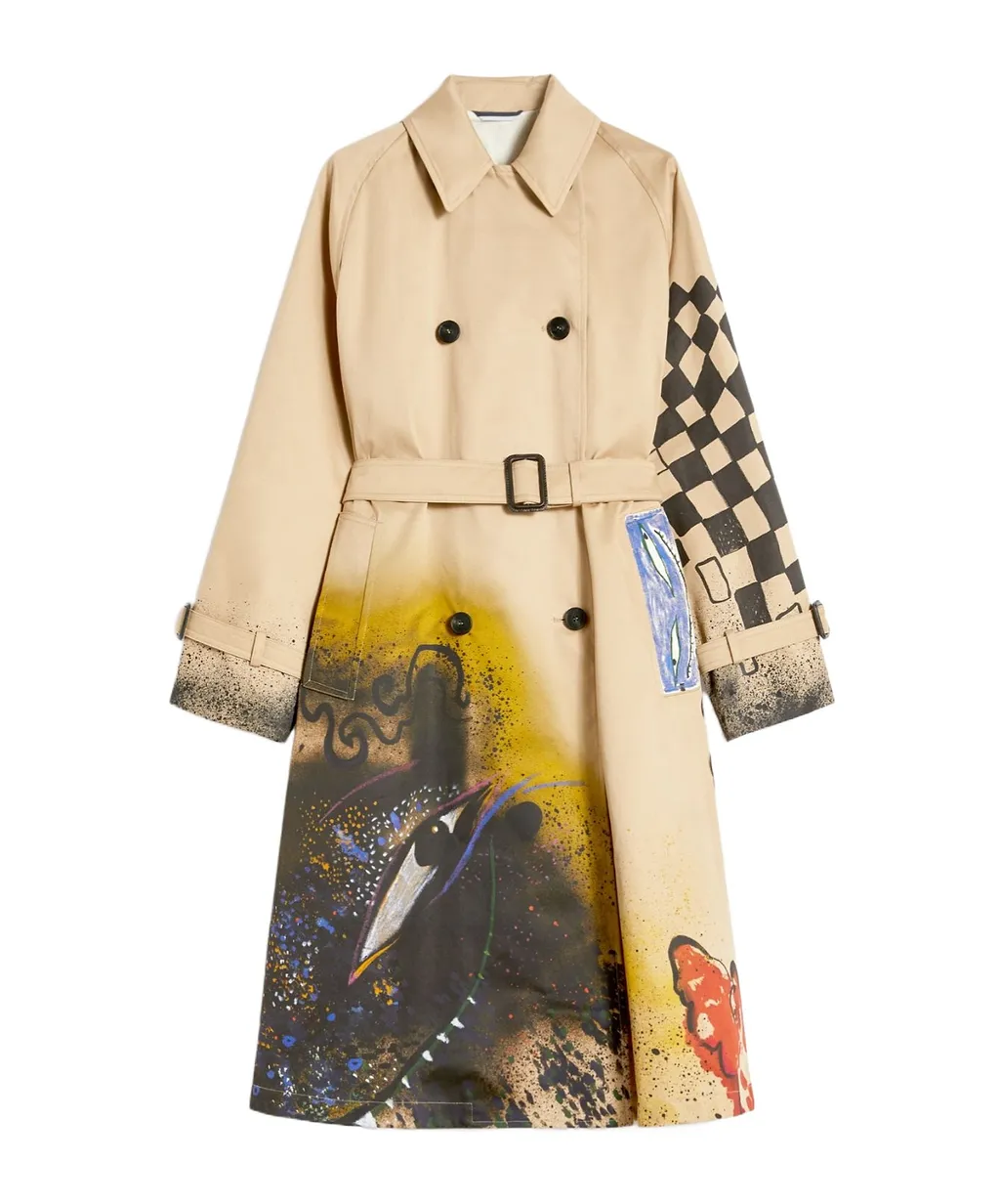 Weekend Max Mara Pattern-Printed Belted Coat