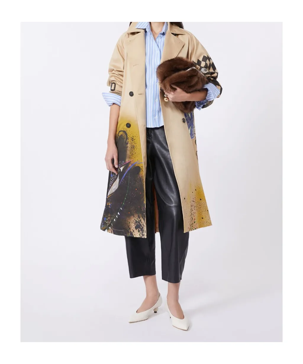 Weekend Max Mara Pattern-Printed Belted Coat