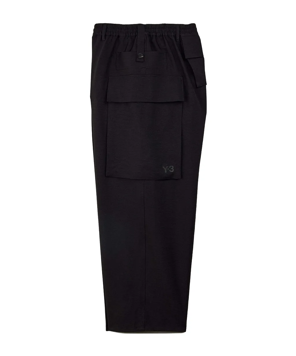 Y-3 Elasticated Waistband Drawstring Cargo Trousers