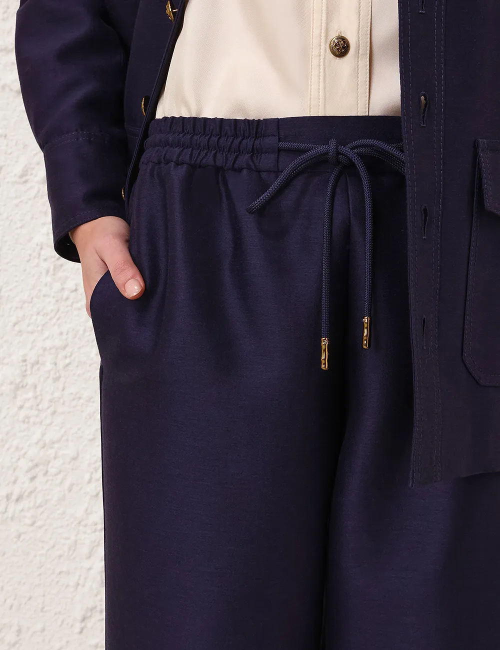 Elastic-Waist Trousers